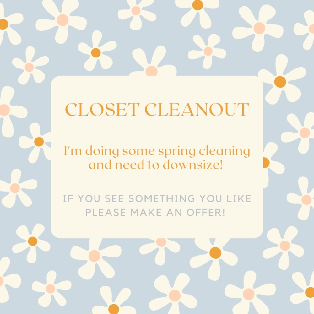 CLOSET CLEANOUT
